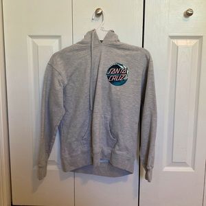 santa cruz gray hoodie